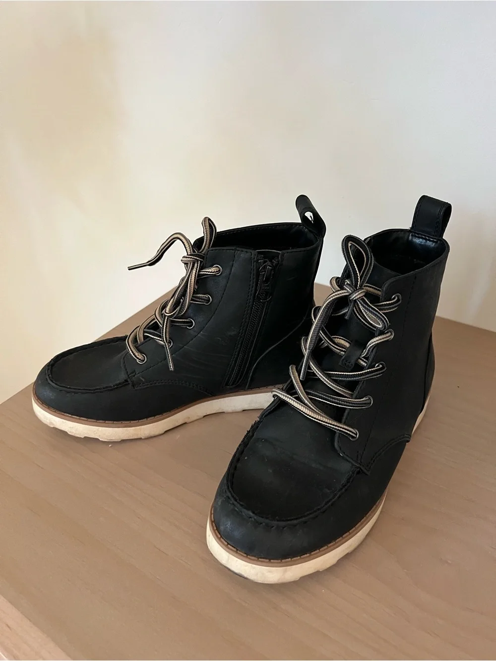 Cat & Jack Black Boys Ankle Boots